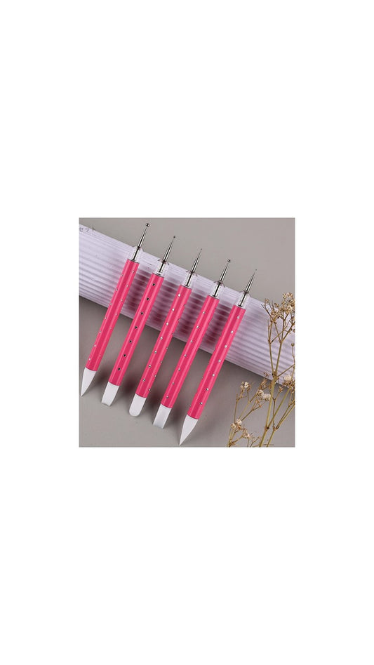Double sided dotting tool & Silicon Nail Art Pen