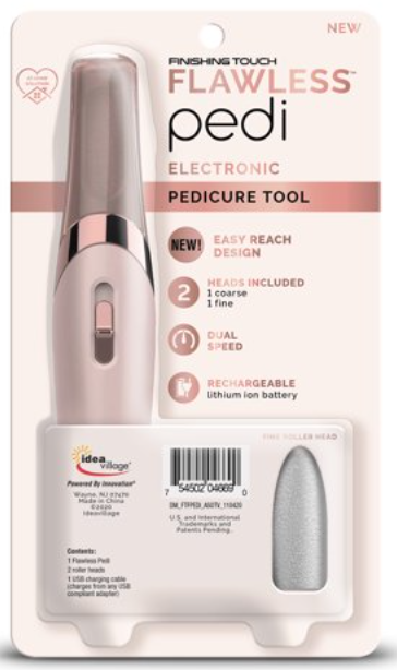 Rechargeable Electronic Finishing Touch Flawless Pedi