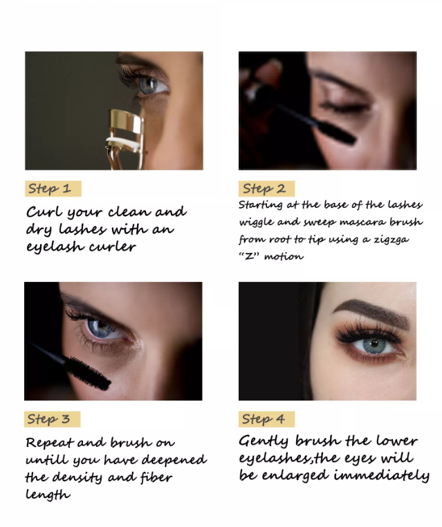 2 in 1 Waterproof Mascara and Eyeliner Combo - Black