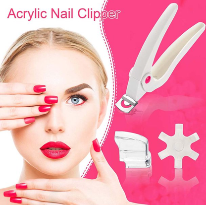 Triple Cut Nail Dial Tip Cutter - White or Pink