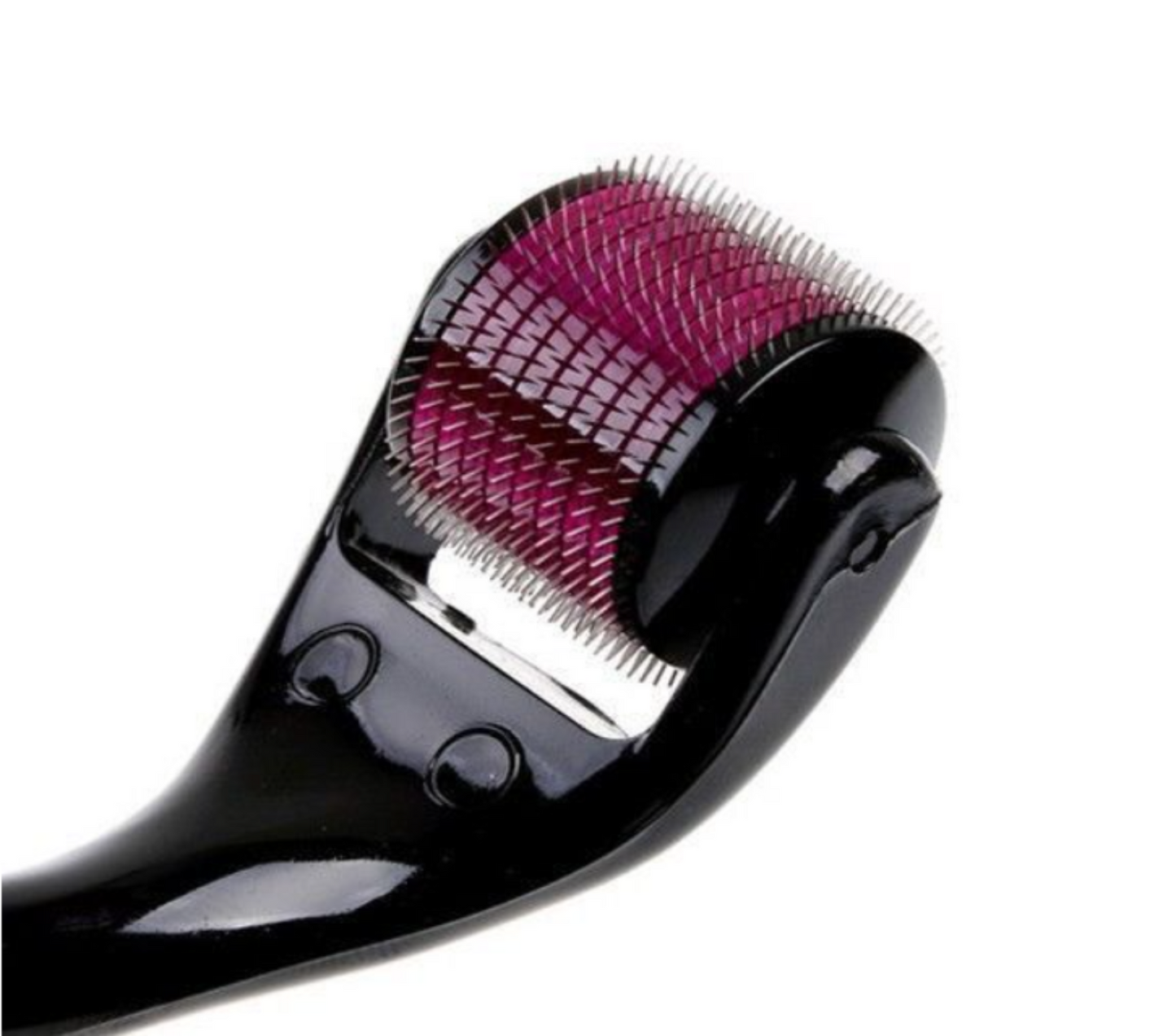 540 Titanium Microneedle Derma Roller 1.0mm - Black & Purple or White & Red