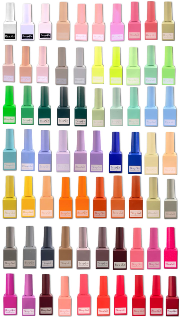 Complete Professional UV Gel Polish Package - 96 Colours - Bling Girl