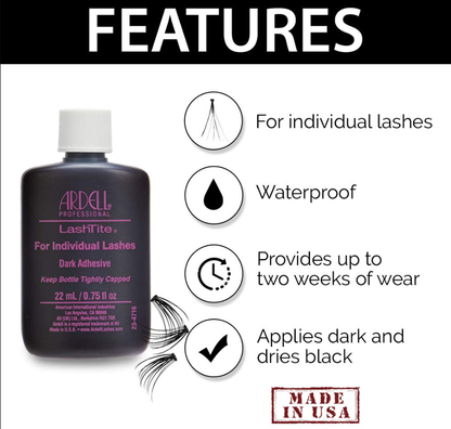 Ardell LashTite Dark Adhesive for Individual Lashes - 22ml