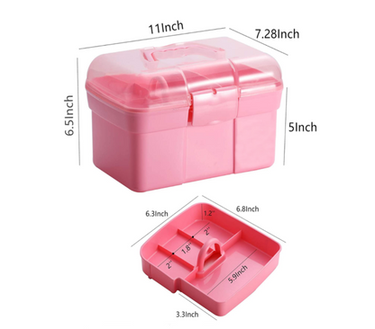 Storage Box with Handle/ Compartments (Carry Case)