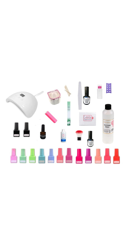 Professional UV Gel Summer Kit - 34 Pieces