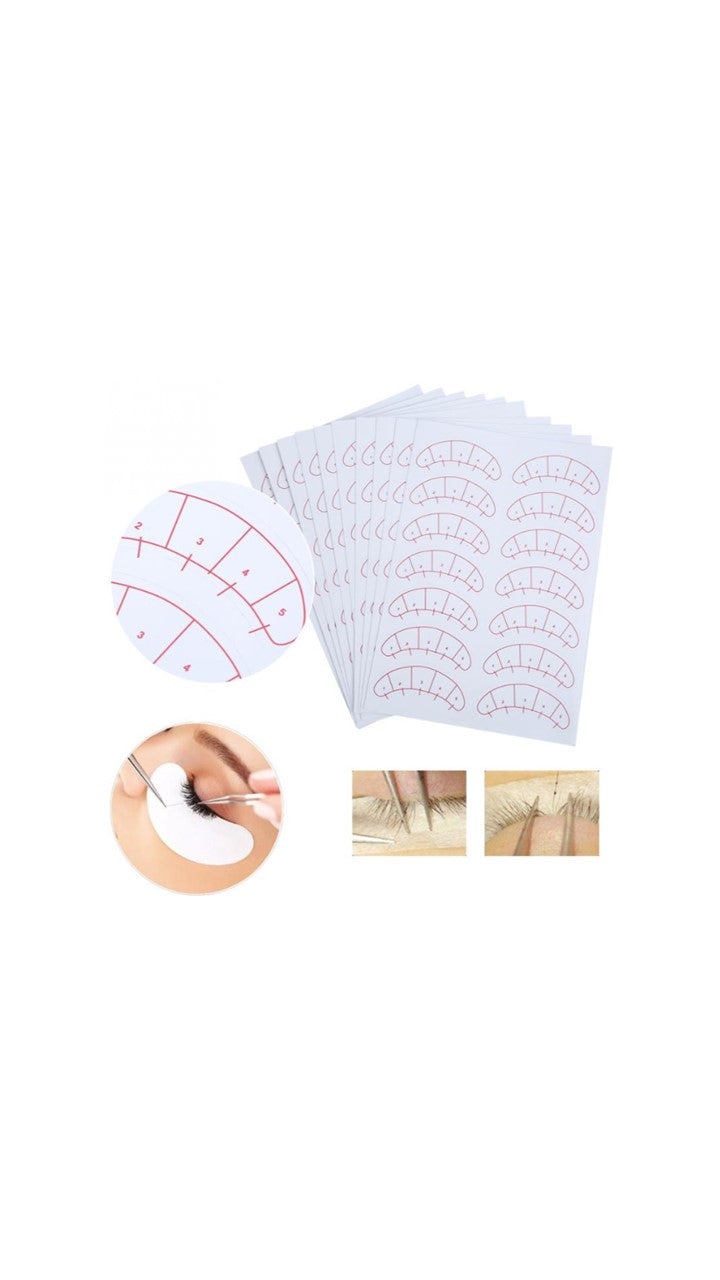 Bling Girl Beauty Eyelash Stickers - 10 Sheets