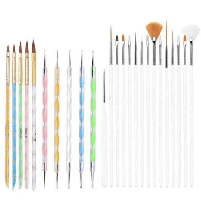 Nail Art Tools and Brushes Set