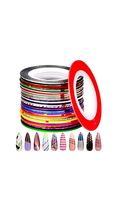 Striping Tape Nail Art with Dispensers