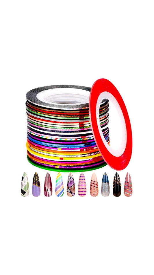 Striping Tape Nail Art with Dispensers