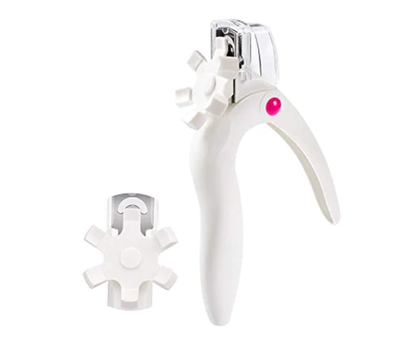 Triple Cut Nail Dial Tip Cutter - White or Pink